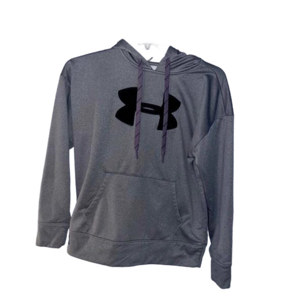 Under Armour Jackets & Blazers - Women’s Grey Under Armour Hoodie sweatshirt small loose cold gear